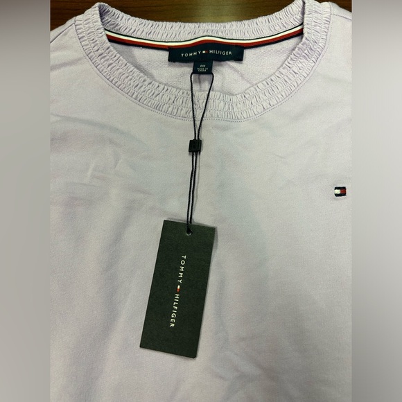 Tommy Hilfiger Women's Size 0X  Palm Desert Casual‎ Lavender Sweatshirt NWT - Picture 3 of 9